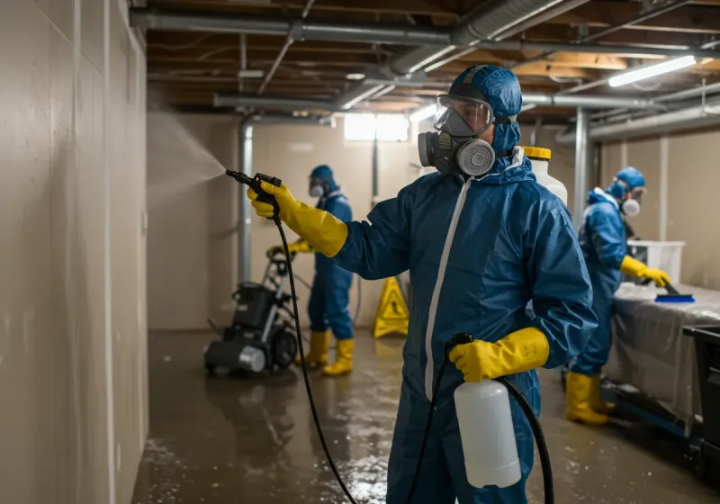 Basement Sanitization and Antimicrobial Treatment process in Haleiwa, HI